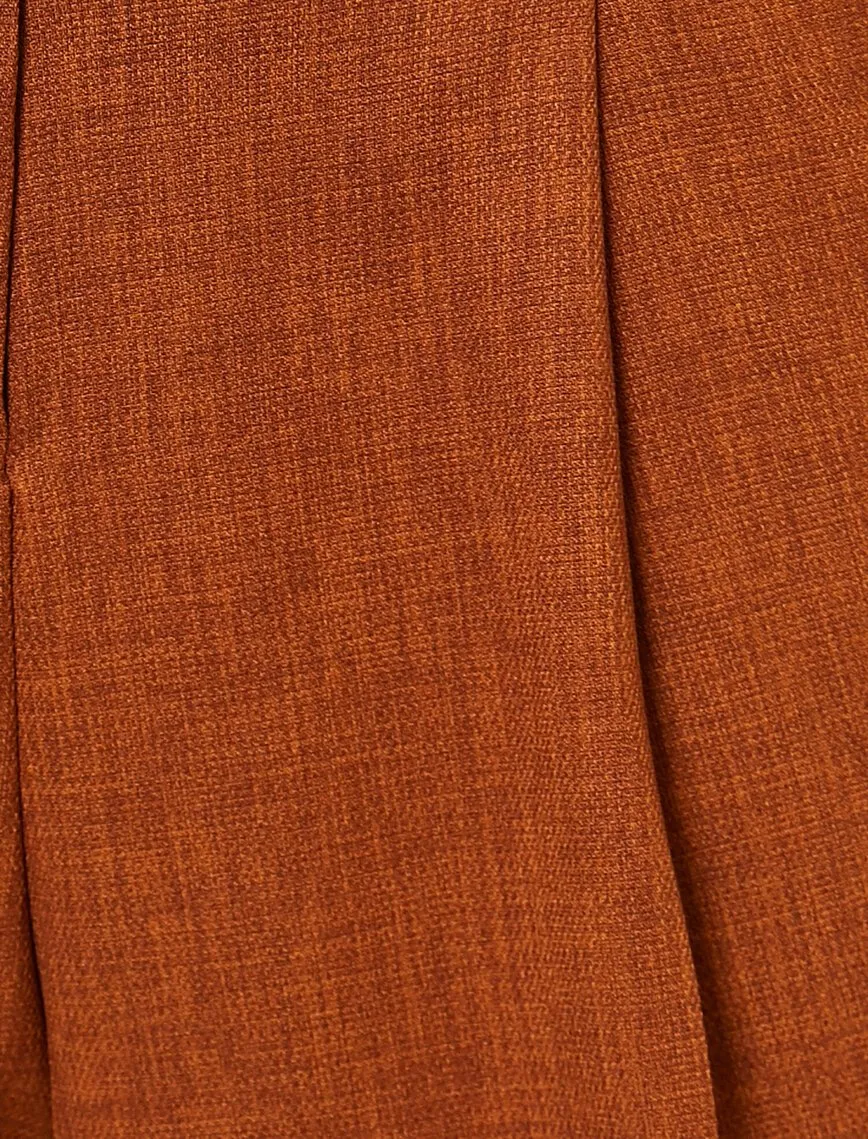 16352 Burnt Orange Belt Detail Trousers