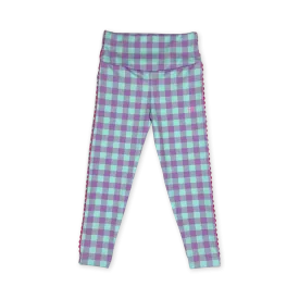 Abigail Highwaist Legging- Totally Precious Check, Power Pink