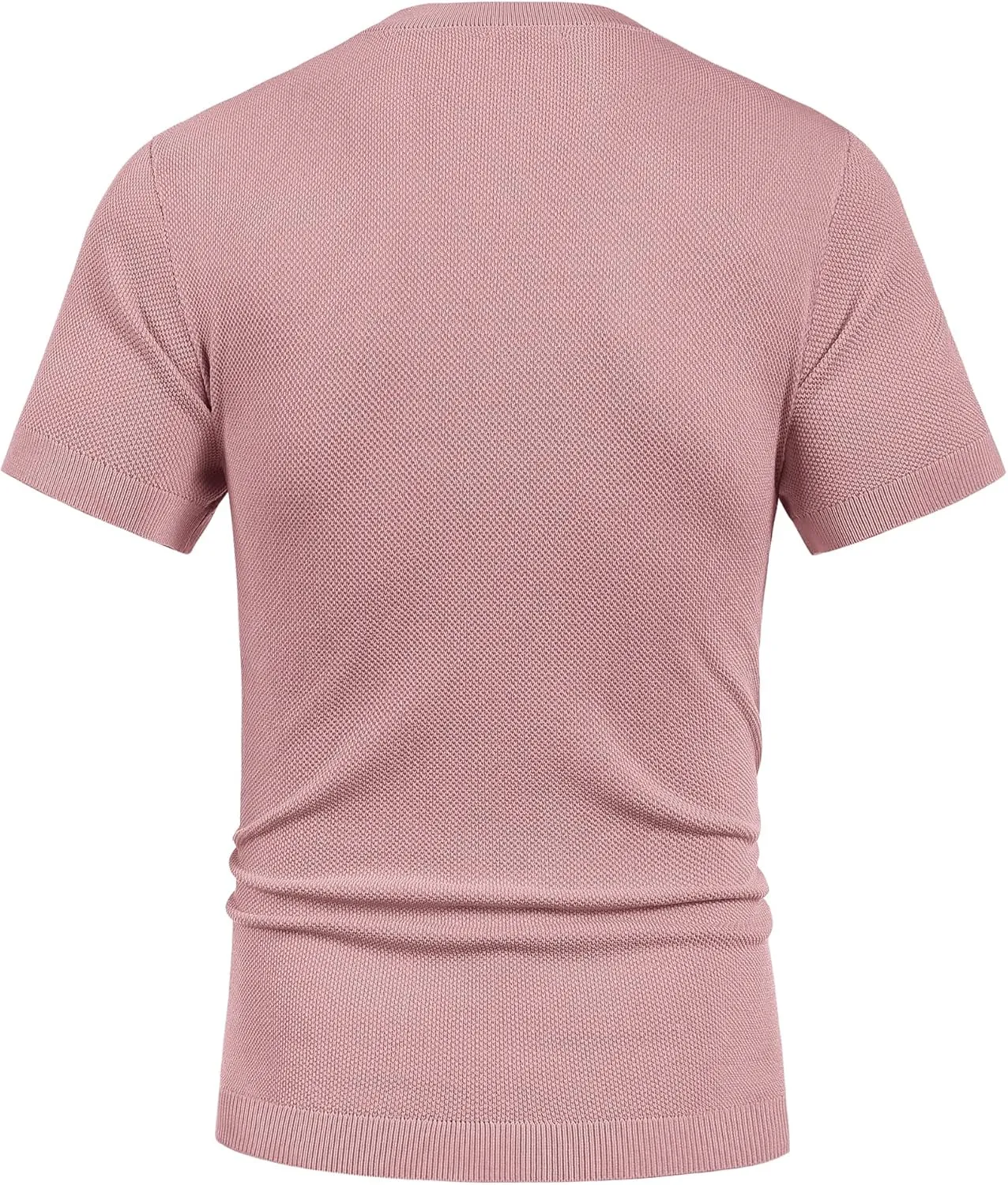 COOFANDY Men's Knit T-Shirts Short Sleeve Crewneck Shirt Casual Textured Pullover Tees