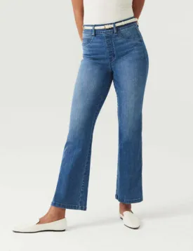 Ladies High Waisted Flare Denim Pants 925