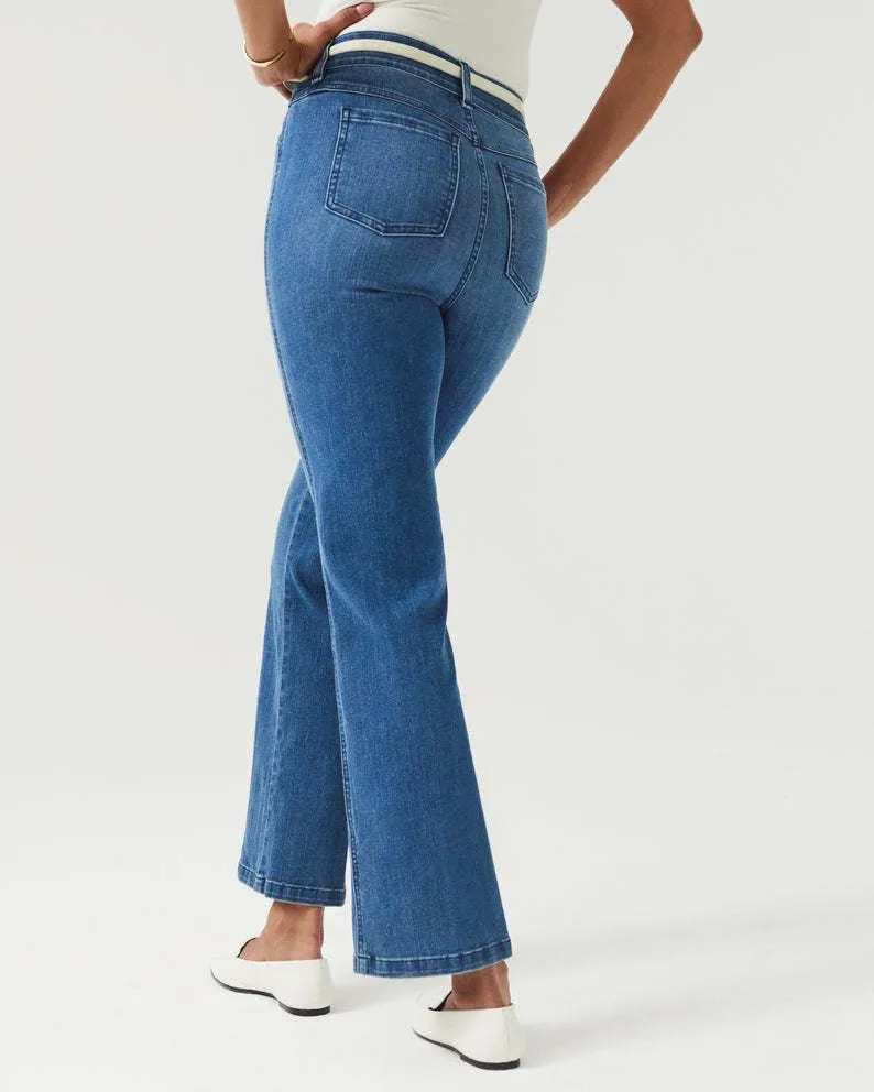 Ladies High Waisted Flare Denim Pants 925