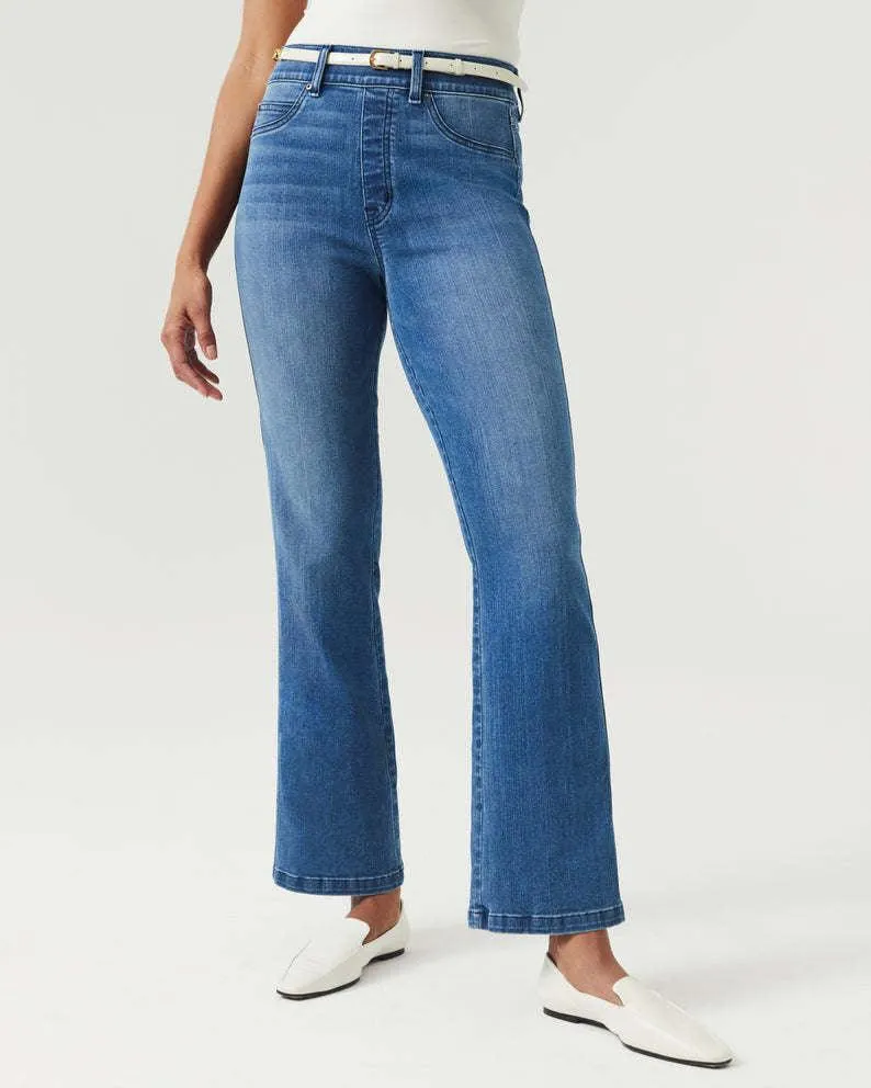 Ladies High Waisted Flare Denim Pants 925