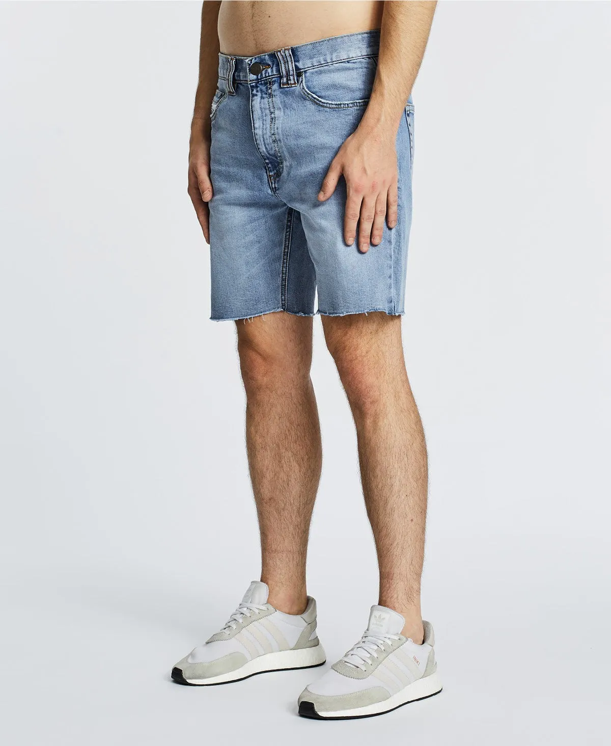 Nena Pasadena MENS SAVAGE DENIM SHORTS LIGHT AGED