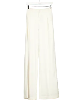 Outfit Of The Day Cream Pleated Wide Leg Pants UK S