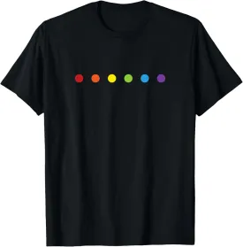Rainbow Polka Dot Gay Pride Colors LGBTQ Ally T-Shirt