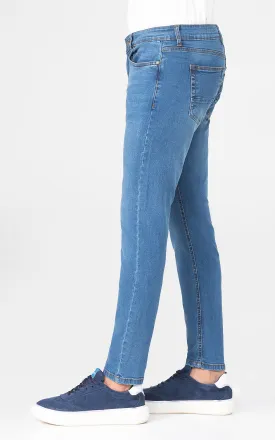 SLIM FIT  DENIM JEANS MID BLUE