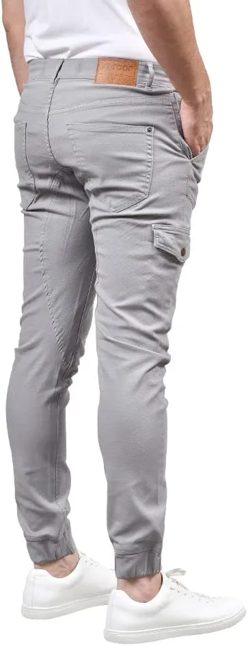 Soroor Cargo Joggers for Men - Slim Fit Cuffed Cargo Pants, Stylish Joggers for Men | Pique Stretch Cotton Mens Jogger
