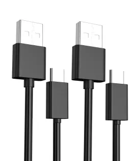 USB C Charging Cable Compatible with PS5 Controller, 6.6Ft Fast Charging USB Type C Charger Cord Compatible with 5 PS5 Dual Sense, Xbox Series X/Series S Controllers - 2pack