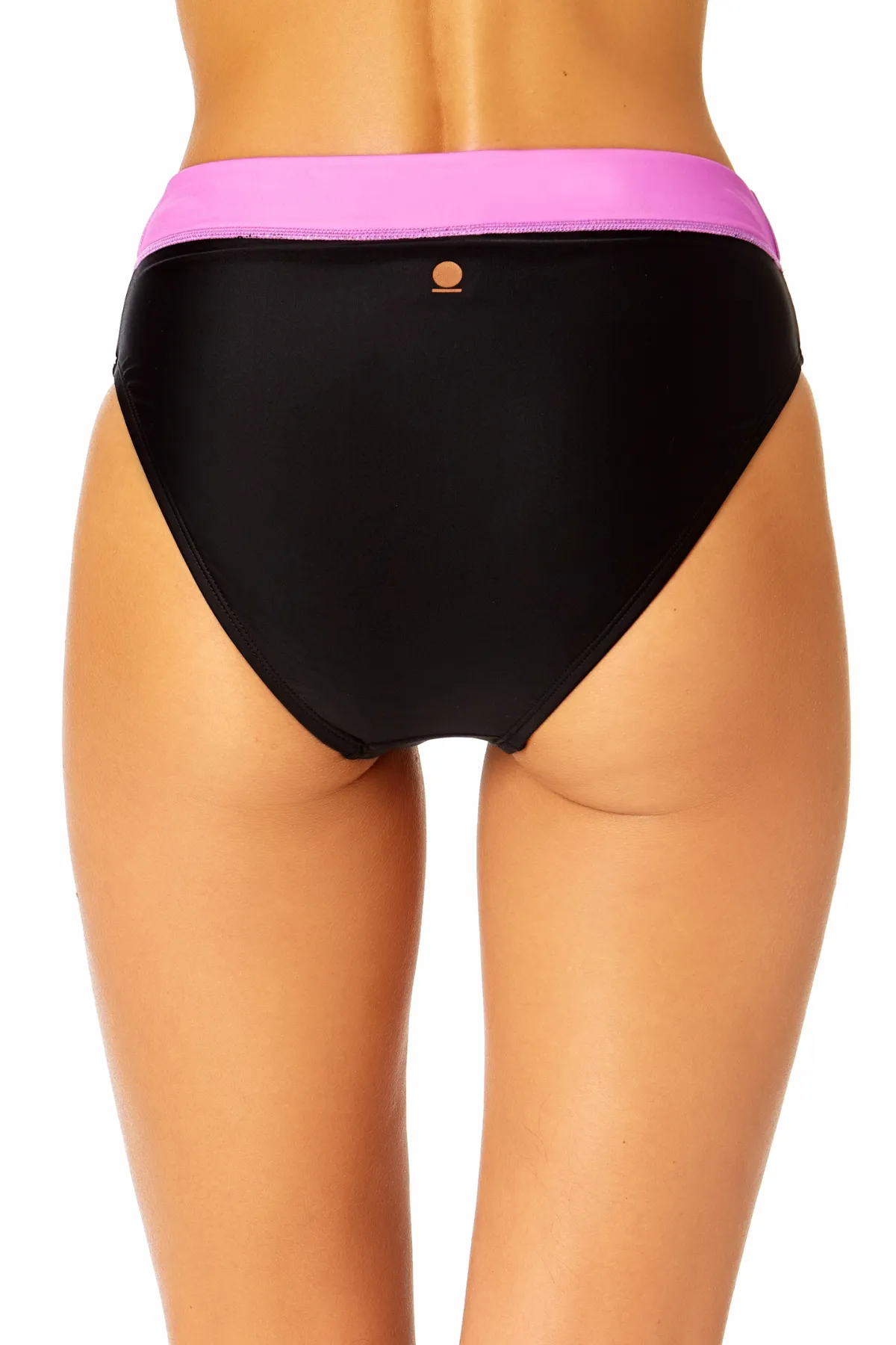 Women's Optical Illusion High Waist Swim Bottom