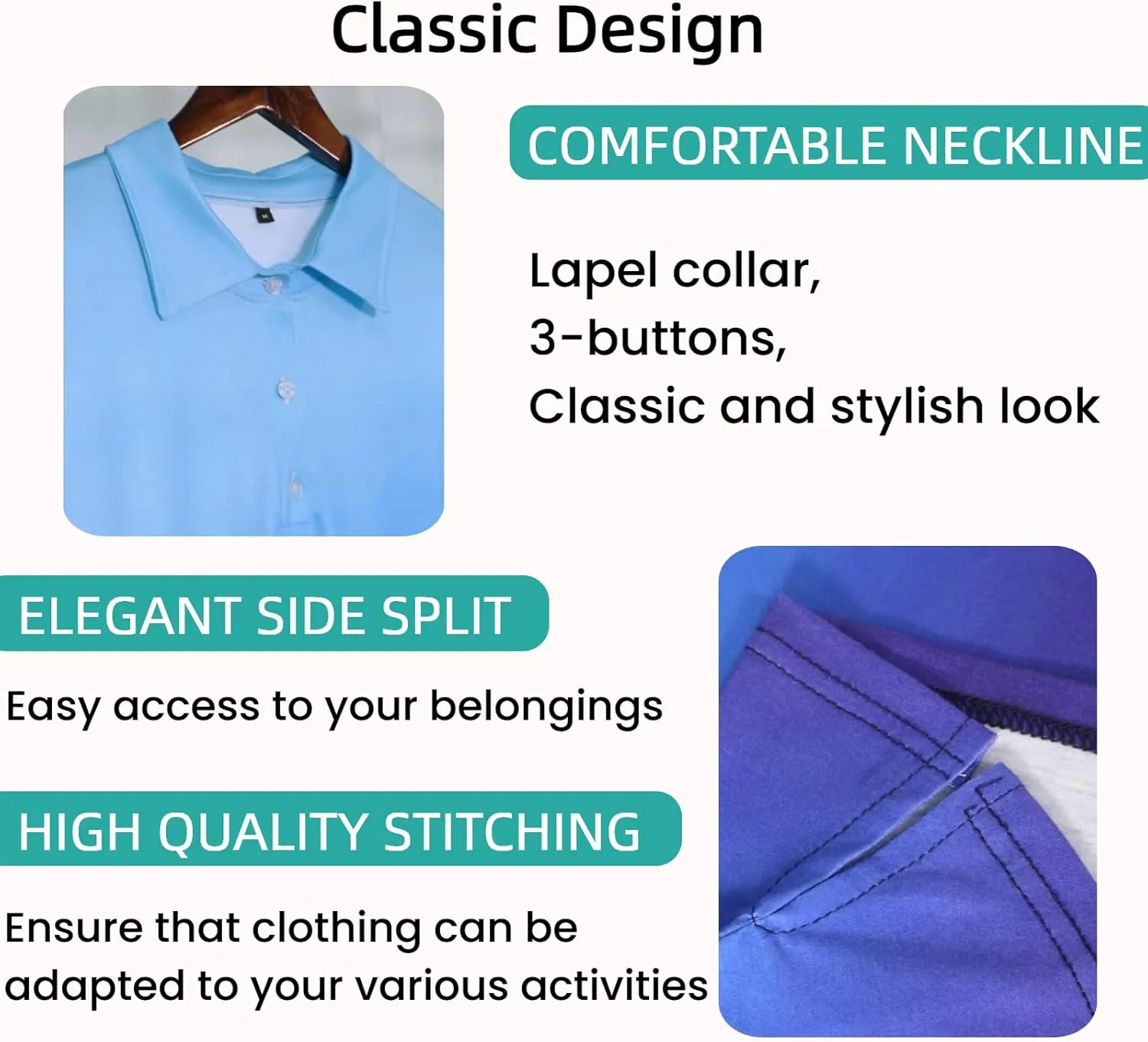 Womens Polo Tees Short Sleeve Casual Loose V Neck Button Down Business Work Shirts Summer Spring Tops