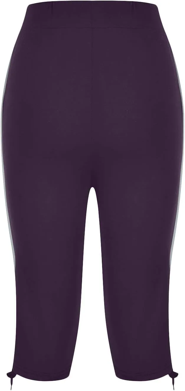 Women's Sweatpants Capri Pants Cropped Jogger Running Pants Lounge Loose Fit Drawstring Waist with Side Pockets