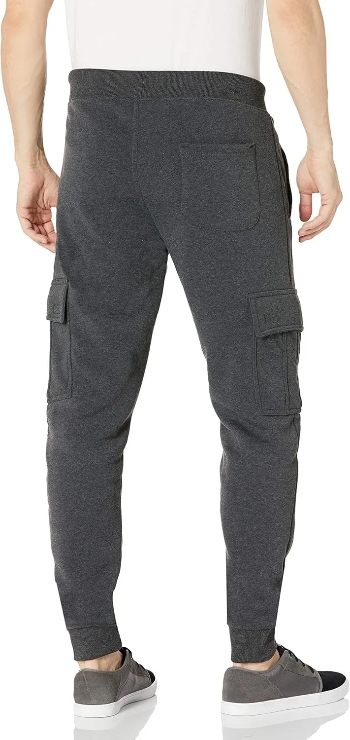 WT02 Men's Active Basic Fleece Jogger Sweatpants, Variety Colors