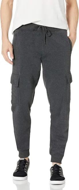 WT02 Men's Active Basic Fleece Jogger Sweatpants, Variety Colors